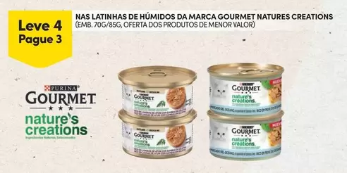 Oferta de Gourmet - Na Latinhas De Humidos Da Marca Natures Creationsem Continente