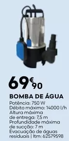 Oferta de Bomba De Água por 69,9€ em Bricomarché