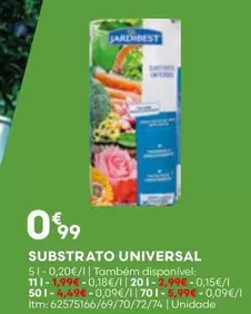 Oferta de Jardibresit - Substrato Universal por 0,99€ em Bricomarché