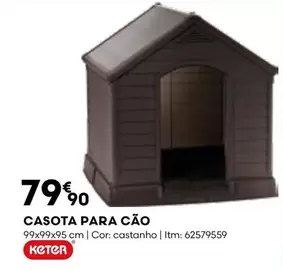 Oferta de Keter - Casota Para Cão por 79,9€ em Bricomarché