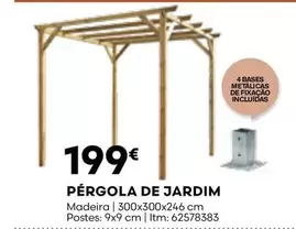 Oferta de Madeira - Pergola De Jardim por 199€ em Bricomarché