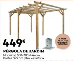 Oferta de Madeira - Pergola De Jardim por 449€ em Bricomarché