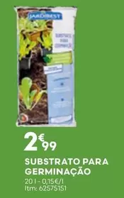 Oferta de Substrato Para Germinação por 2,99€ em Bricomarché