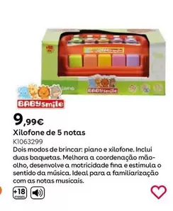 Oferta de Babysmile - Xilofone De 5 Notas por 9,99€ em Toys R Us