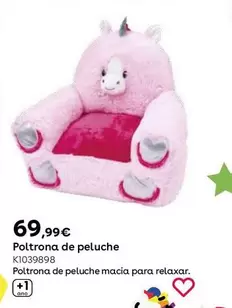 Oferta de Poltrona De Peluche por 69,99€ em Toys R Us