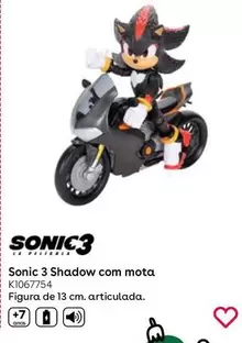 Oferta de Sonic 3 - Shadow Com Motaem Toys R Us