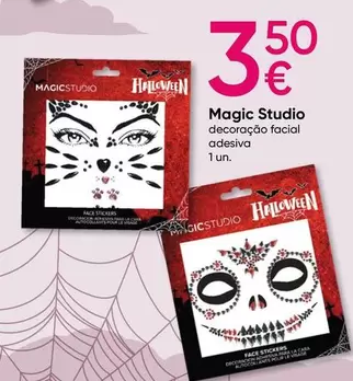 Oferta de Magic Studio - Decoração Facial Adesiva por 3,5€ em Pepco