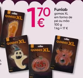 Oferta de A+ - Funlab Gomas Xl Em Forma De Pe Ou Mão por 1,7€ em Pepco