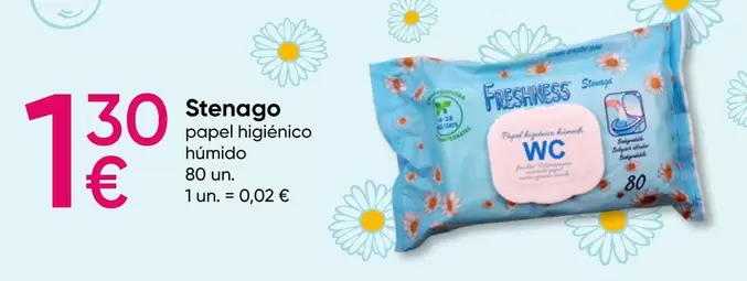 Oferta de Stenago - Papel Higiénico Humido por 1,3€ em Pepco