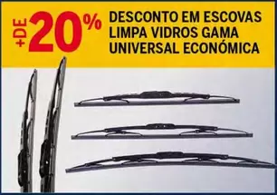 Oferta de Gama - Desconto Em Escovas Limpa Vidros  Universal Economicaem E.Leclerc