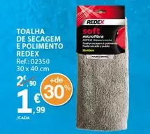 Oferta de Redex - Toalha De Secagem E Polimento por 1,99€ em E.Leclerc