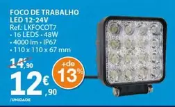 Oferta de Foco De Trabalho Led 12-24v por 12,9€ em E.Leclerc