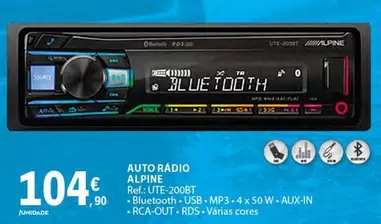 Oferta de Alpine - Auto Radio por 104,9€ em E.Leclerc