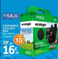 Oferta de Max - Capa Banco Ecologic por 16,9€ em E.Leclerc