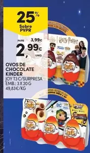 Oferta de Kinder - Ovos De Chocolate por 2,99€ em Continente