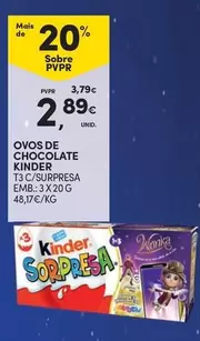 Oferta de Kinder - Ovos De Chocolate por 2,89€ em Continente