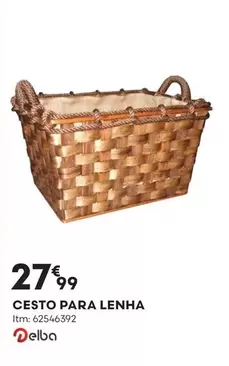 Oferta de Delba - Cesto Para Lenha por 27,99€ em Bricomarché