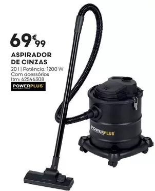 Oferta de .Com - Power plus - Aspirador De Cinzas por 69,99€ em Bricomarché