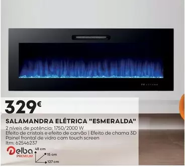 Oferta de 3d - Esmeralda - Salamandra Elétrica por 329€ em Bricomarché