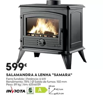 Oferta de "samara" - Salamandra A Lenha por 599€ em Bricomarché