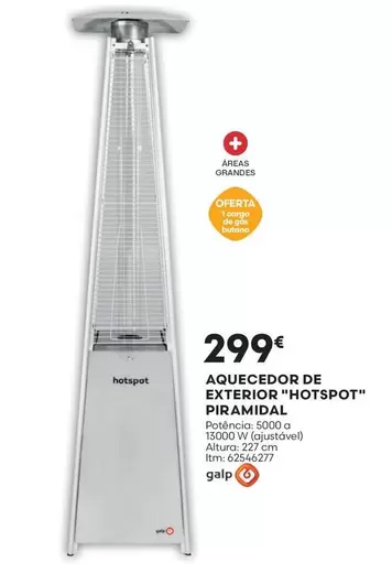 Oferta de A+ - Hotspot - Aquecedor De Exterior por 299€ em Bricomarché