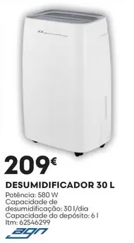 Oferta de Desumidificador por 209€ em Bricomarché