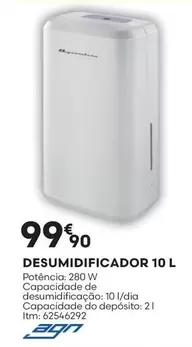 Oferta de Desumidificador 10 L por 99,9€ em Bricomarché