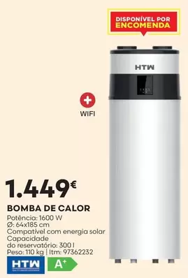 Oferta de .Com - Bomba De Calor por 1449€ em Bricomarché