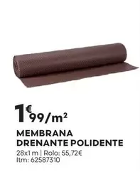 Oferta de Membrana Drenante Polidente por 1,99€ em Bricomarché