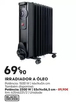 Oferta de Irradiador A Oleo por 69,9€ em Bricomarché