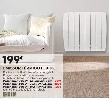 Oferta de Emissor Termico Fluido por 199€ em Bricomarché