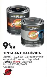 Oferta de Oxiron - Tinta Anticalórica por 9,99€ em Bricomarché