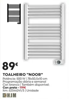 Oferta de Noor - Toalheiro por 89€ em Bricomarché