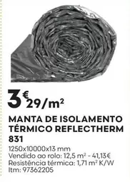 Oferta de Manta De Isolamento Térmico Reflectherm por 3,29€ em Bricomarché