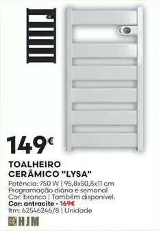 Oferta de Toalheiro Ceramico "lysa" por 149€ em Bricomarché