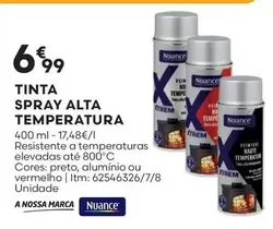 Oferta de A+ - Niance - Tinta Spray Alta Temperatura por 6,99€ em Bricomarché