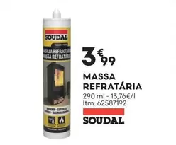 Oferta de Soudal - Massa Refrataria por 3,99€ em Bricomarché