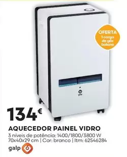 Oferta de Galp - Aquecedor Painel Vidro por 134€ em Bricomarché