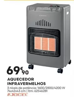 Oferta de Jocel - Aquecedor Infravermelhos por 69,9€ em Bricomarché