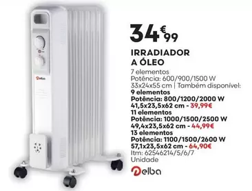 Oferta de A+ - Irradiador A Oleo por 34,99€ em Bricomarché