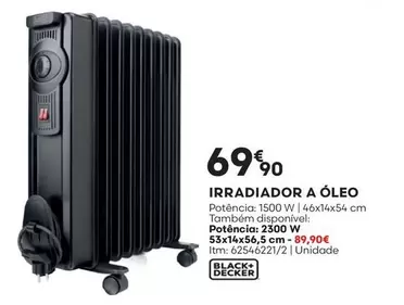 Oferta de A+ - Irradiador A Oleo por 69,9€ em Bricomarché