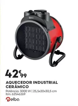 Oferta de Delba - Aquecedor Industrial Ceramico por 42,99€ em Bricomarché