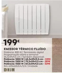 Oferta de Emissor Termico Fluido por 199€ em Bricomarché