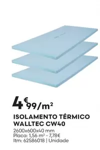 Oferta de Walltec - Isolamento Termico CW40 por 4,99€ em Bricomarché