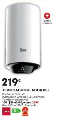 Oferta de Control - Teka - Termoaccumulador 80l por 219€ em Bricomarché