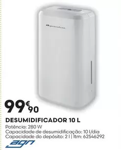 Oferta de Desumidificador 10 L por 99,9€ em Bricomarché