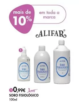 Oferta de A+ - Soro Fisiológico por 0,99€ em Pingo Doce