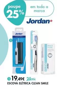 Oferta de Jordan - Escova Eléctrica Clean Smile por 19,49€ em Pingo Doce