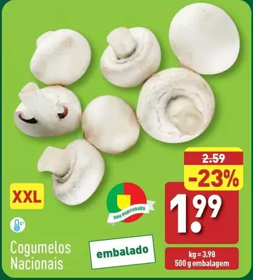 Oferta de XXL - Cogumelos Nacionals por 1,99€ em Aldi