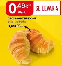 Oferta de Croissant Brioche por 0,65€ em Intermarché